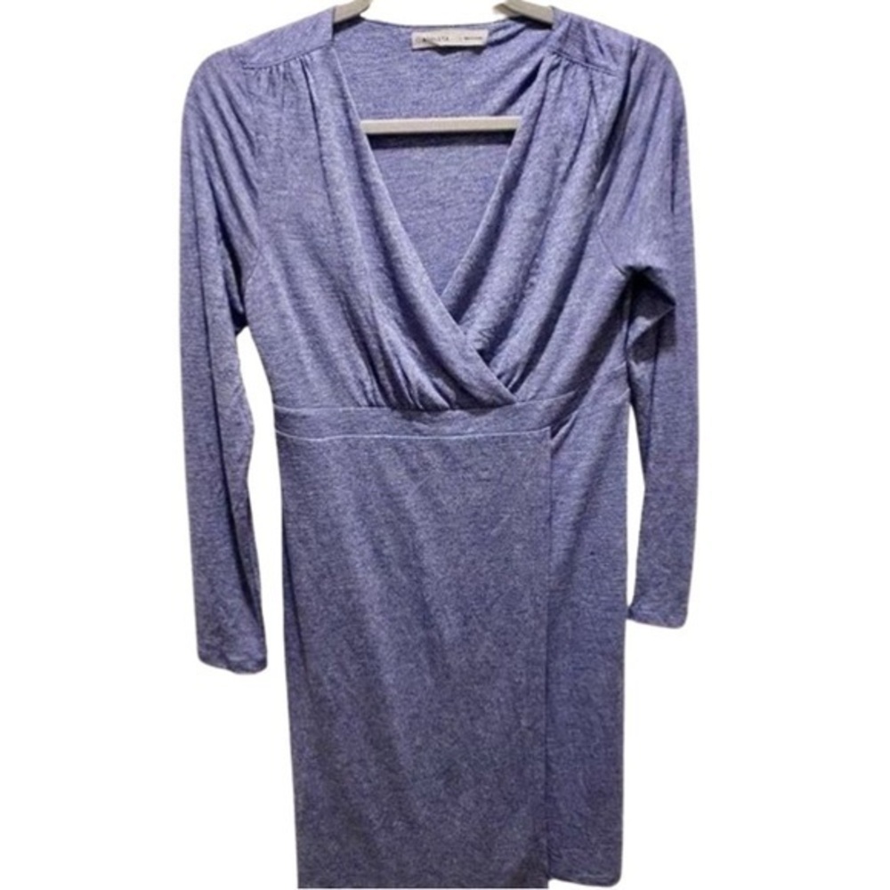 Athleta Dress -S blue Vneck ,